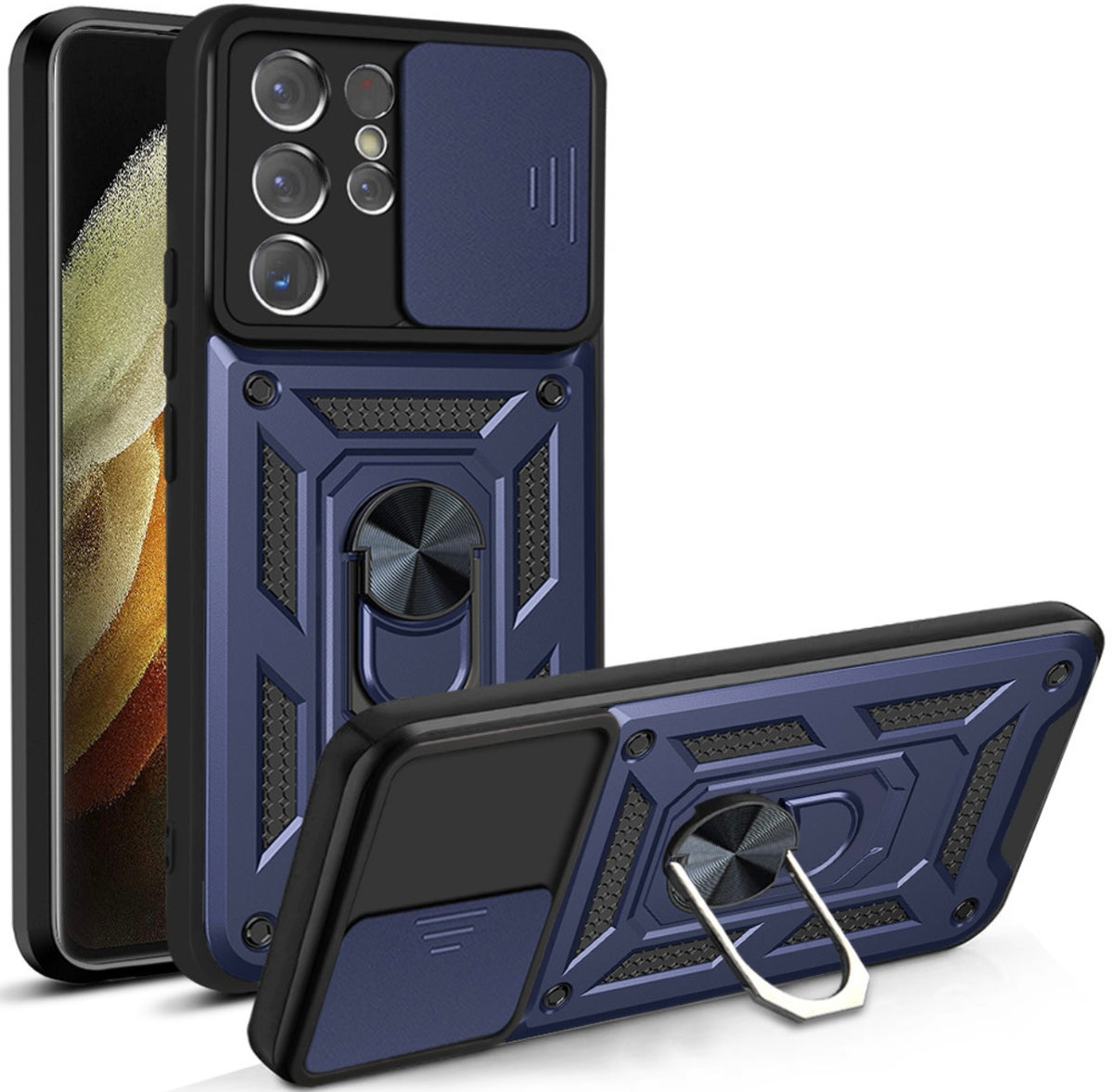 Rugged Armor Ring Stand Samsung Galaxy Case