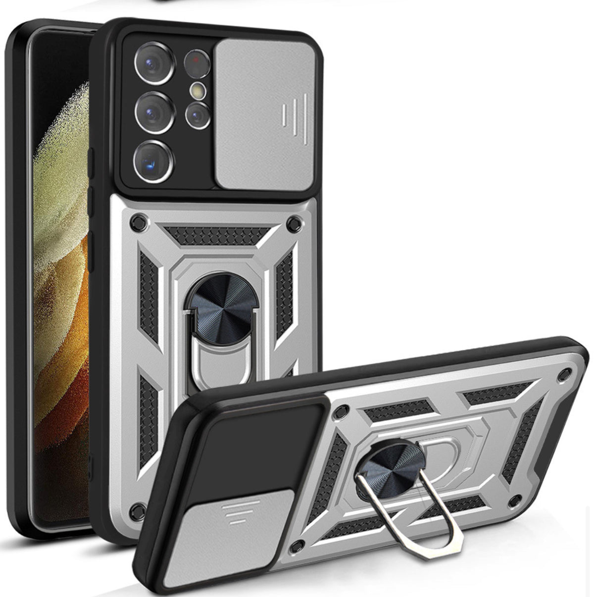 Rugged Armor Ring Stand Samsung Galaxy Case
