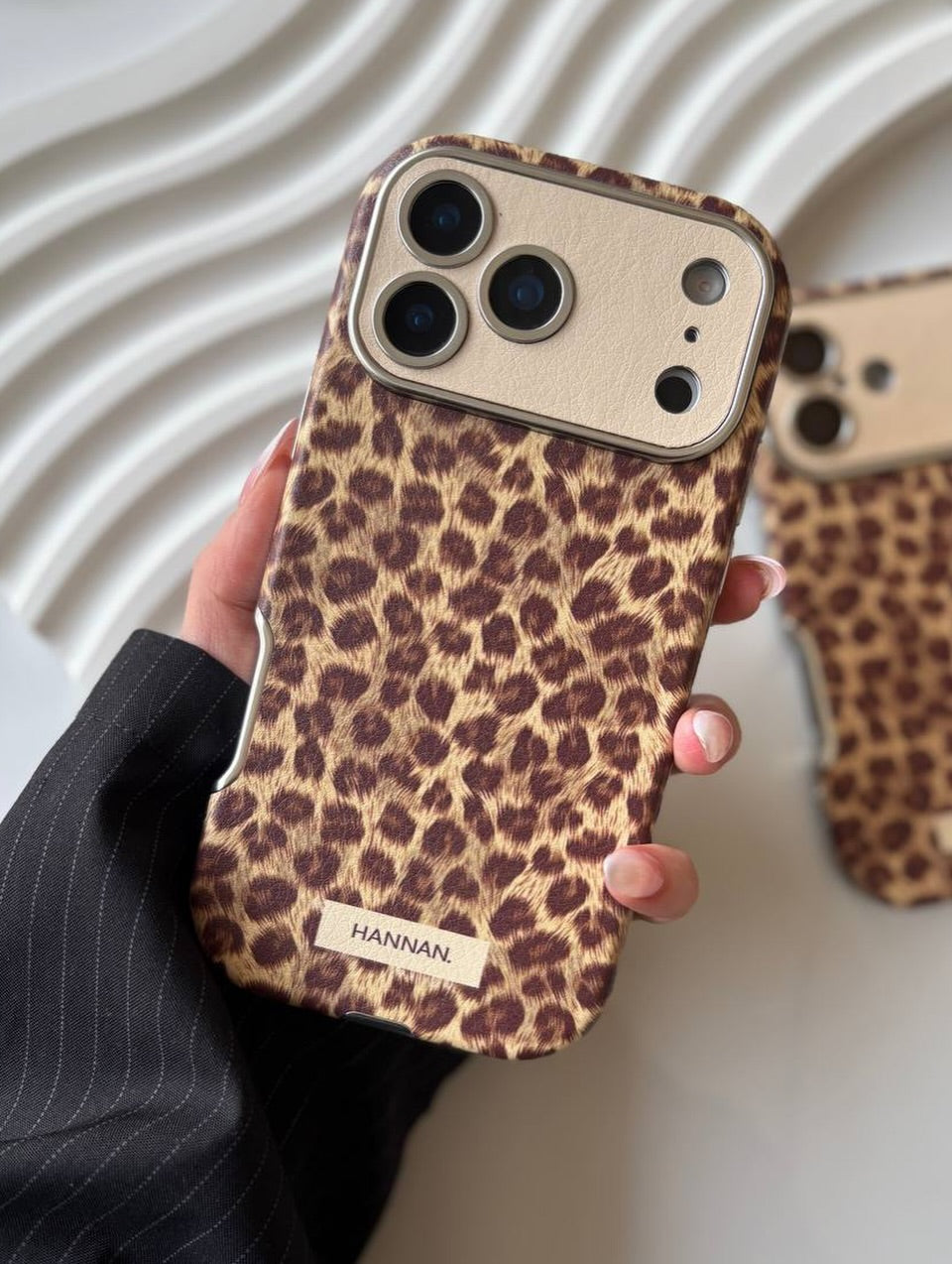 Premium Leopard Print iPhone Case