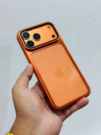 Premium Window Anti Yellow Clear Case For iPhone With Camera Glass