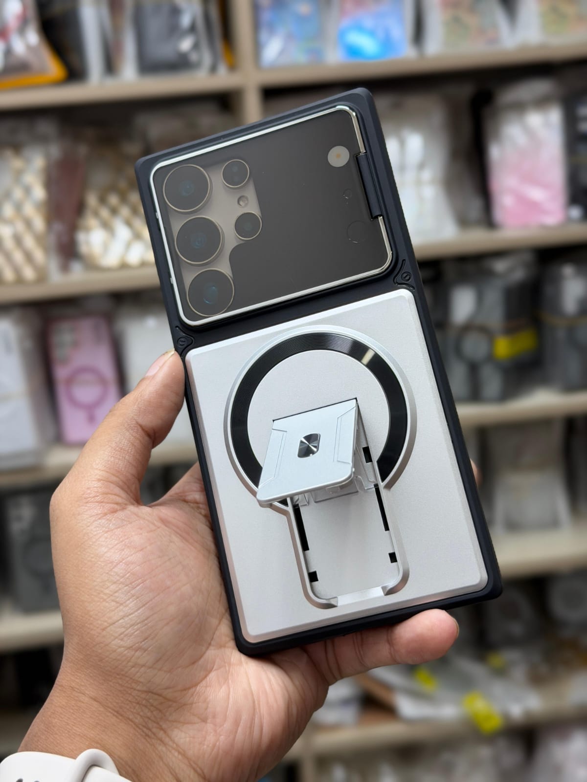 Camera Glass lens Cover With Dual lens holder for Samsung Galaxy