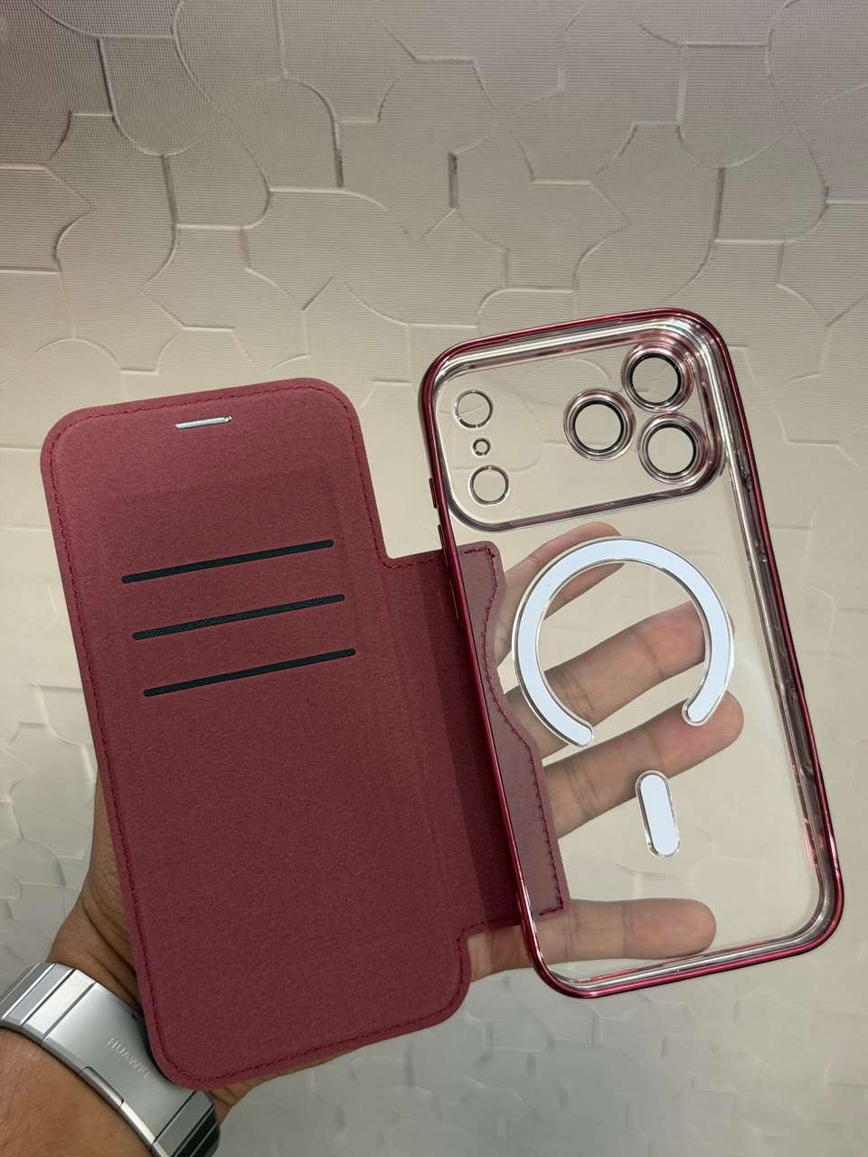 Premium Magnetic Leather Case for iPhone