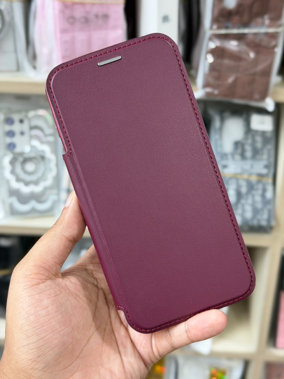 Premium Magnetic Leather Case for iPhone