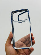 Premium Window Anti Yellow Clear Case For iPhone With Camera Glass