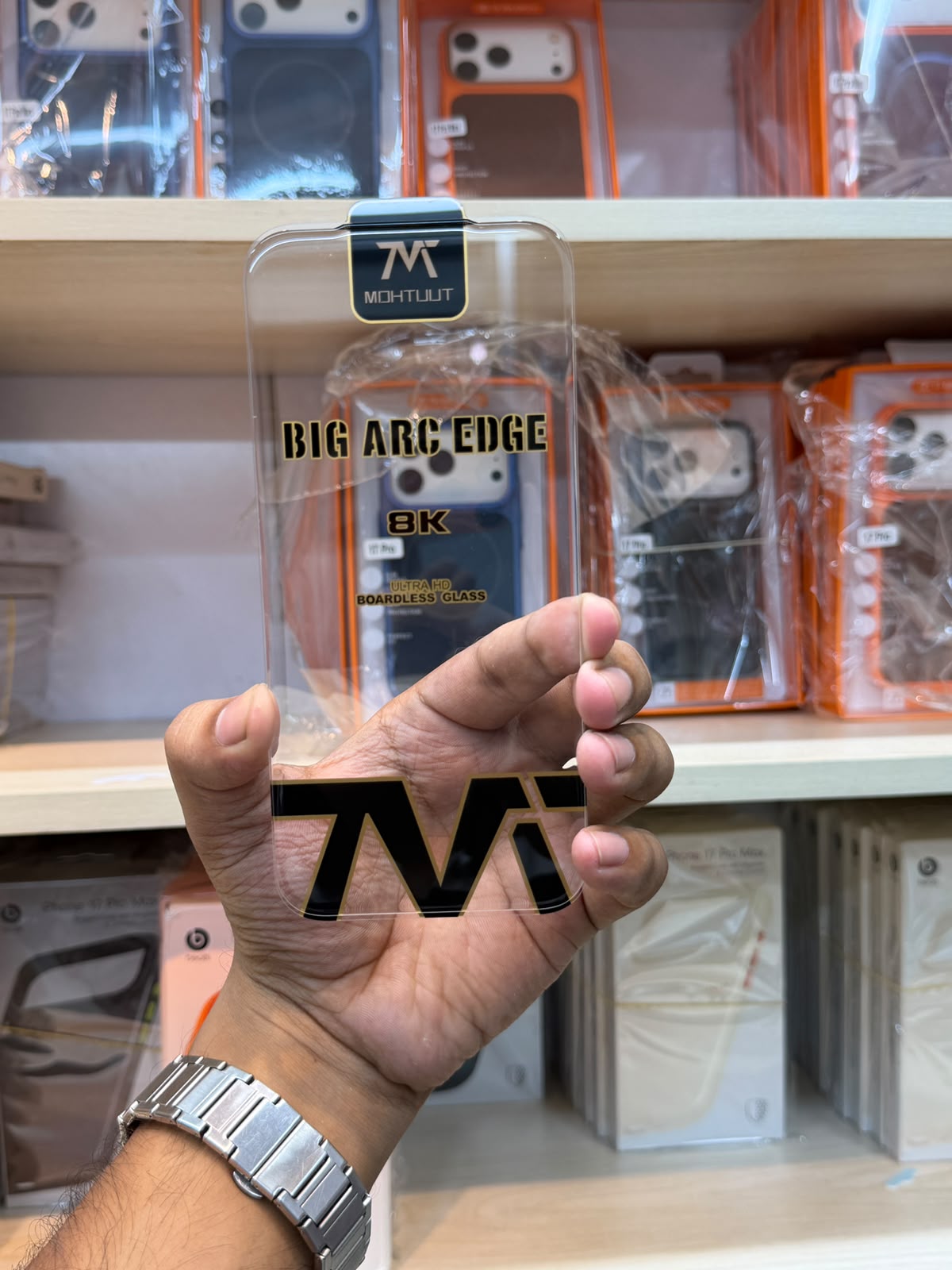 Mohtuut Boarderless Screen Protector 8k Edge With Premium Box