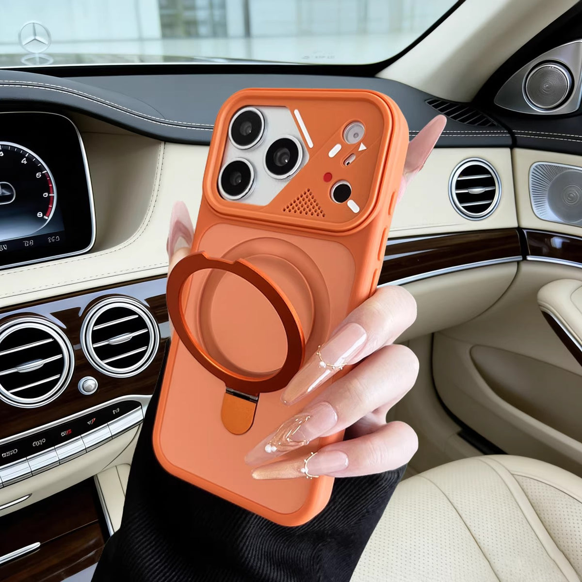 Premium Magnetic Ring Stand iPhone Case 🔥