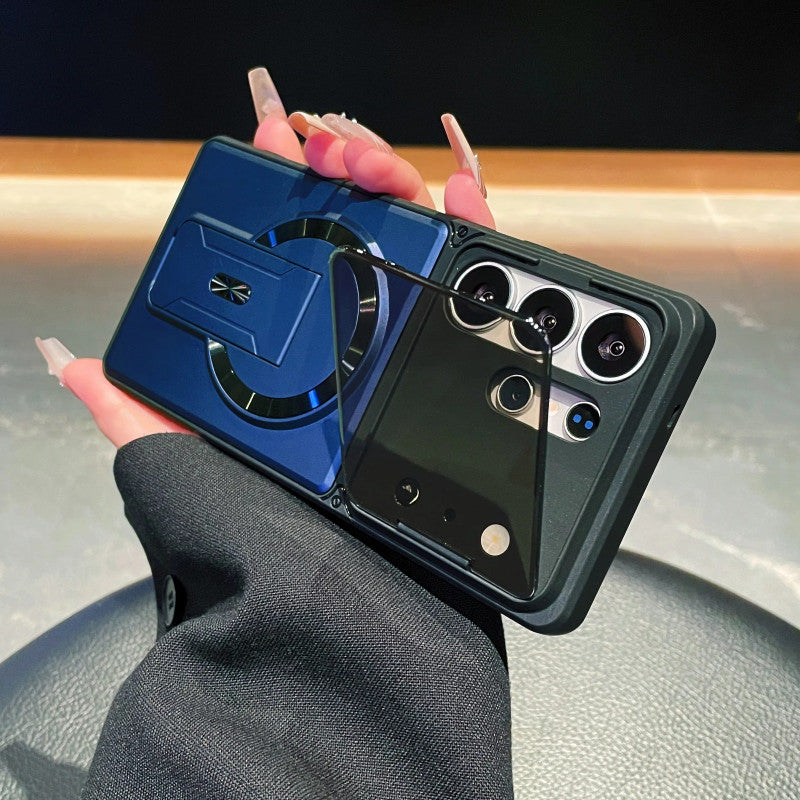 Camera Glass lens Cover With Dual lens holder for Samsung Galaxy